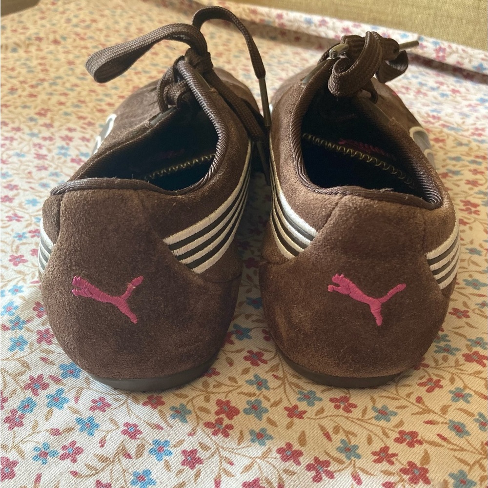 🐈⬛Vintage Y2K Brown Puma Speedcat Sneakers, size 8🤎💗 - Picture 5 of 7